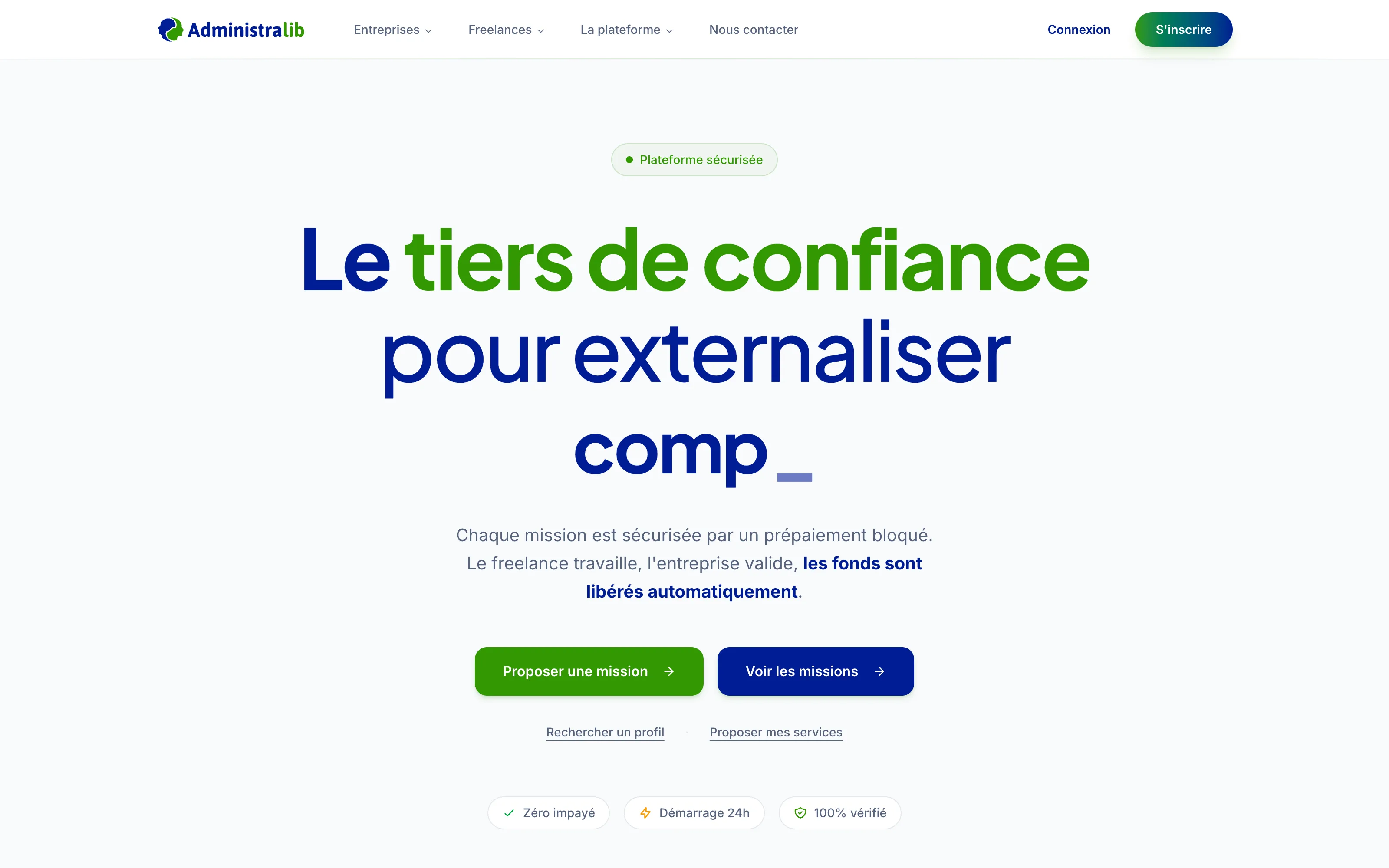 Capture du projet Administralib